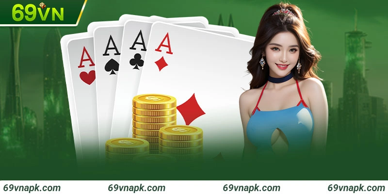 Giao diện bài Liêng tại 69VN cực mượt, chơi trên điện thoại hay máy tính đều mượt