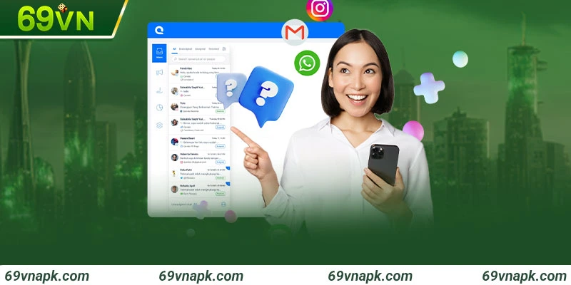Live chat 69VN thường chỉ mất chưa đến 30 giây để kết nối với nhân viên hỗ trợ